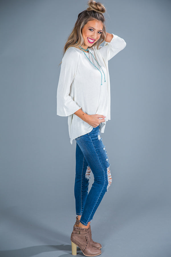 Bonfire Party Shift Top in Ivory Image - 2