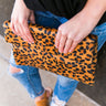 Lola Leopard Faux Fur Clutch Image - 1