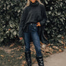 Time For Cozy Sweater in Black Image - 1