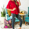 Oh So Sweet Shift Top in Wine Image - 1