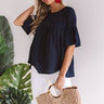 Oh So Sweet Shift Top in Navy Image - 1