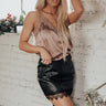 Mi Amor Faux Leather Skirt Image - 1
