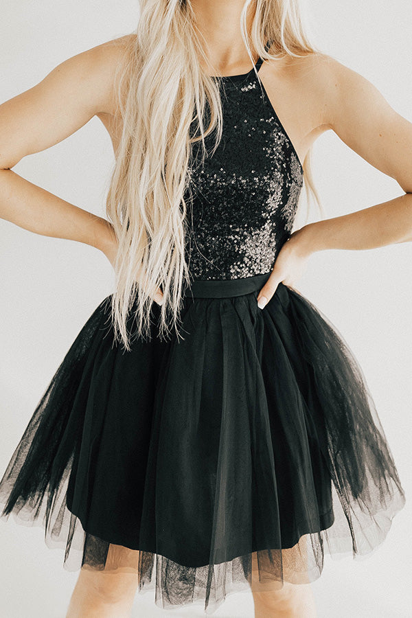 Blaire Beautiful Sequin and Tulle Dress Image - 1