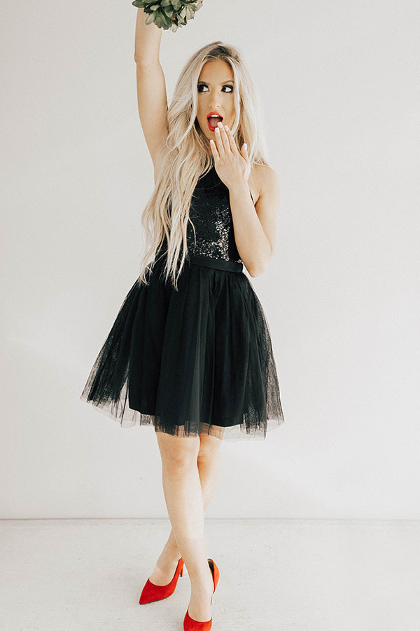 Blaire Beautiful Sequin and Tulle Dress Image - 2