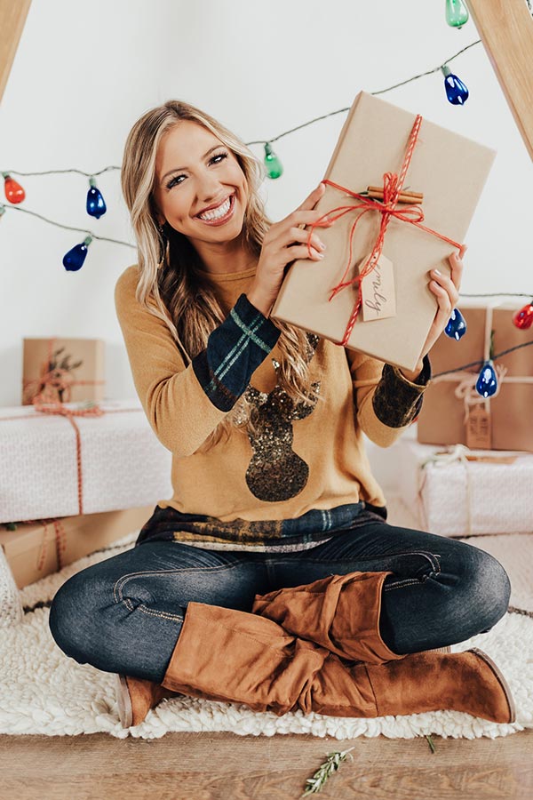 The Blitzen Tunic Sweater in Mustard Image - 5