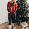 The Blitzen Tunic Sweater in Wine Image - 1