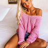 Eye Candy Tunic Sweater In Pink Image - 1