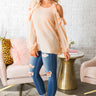 First Class To Paris Shift Top in Light Peach Image - 1