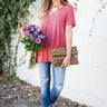 Hidden Talent Shift Tee in Rose Image - 1