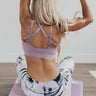 Strappy Sports Bra in Lavender Image - 1