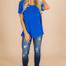 Pocket Full Of Pretty Shift Tee in Royal Blue Image - 1