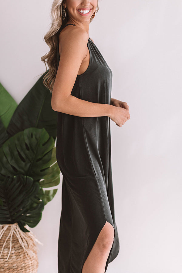 Beachside Beauty Midi in Black Image - 2