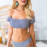 First Class To Capri Bikini Bottom in Navy Image - 1