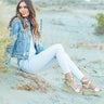California Crushing Distressed Denim Jacket Image - 1
