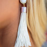 Haute Summer Tassel Earrings In Ivory Image - 1