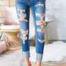 The Harper High Waist Distressed Skinny Image - 1