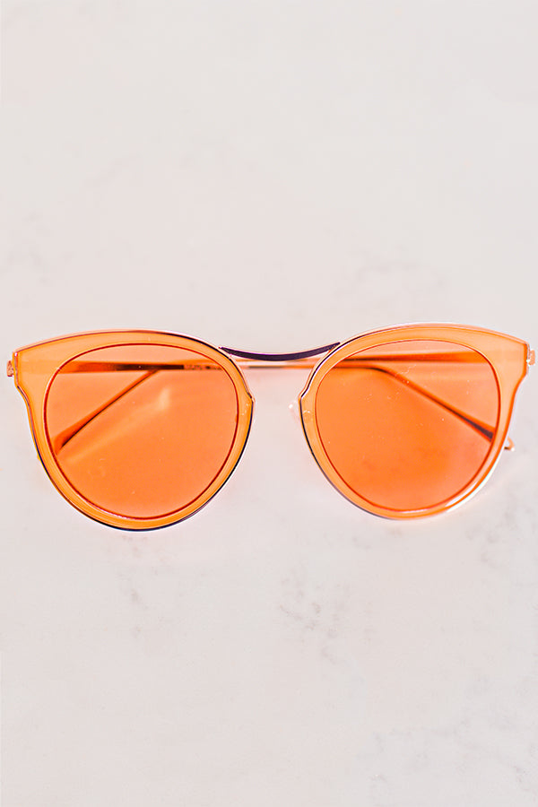 Catching Rays Sunglasses In Tangerine