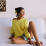 Eye Candy Tunic Sweater in Yellow Image - 1