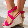 The Malibu Wedge In Fuchsia Image - 1
