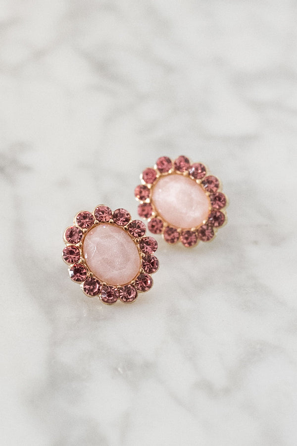 Pretty In Pink Earrings In Blush