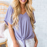 Play It Cool Shift Tee In Lavender Image - 1