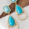 Poolside Pretty Earrings in Electric Blue Image - 1