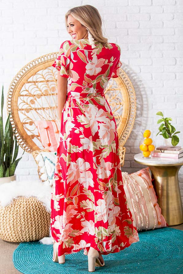 Bahama Sunset Wrap Maxi Image - 2
