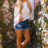 Hello Lovely Waffle Knit Shift Top in Blush Image - 1