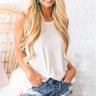 Laguna Beach Shift Tank in Ivory Image - 1