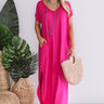 Beachy Keen T-Shirt Maxi in Hot Pink Image - 1