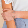 Sass and Sparkle Cuff Bracelet in Pearl Image - 1