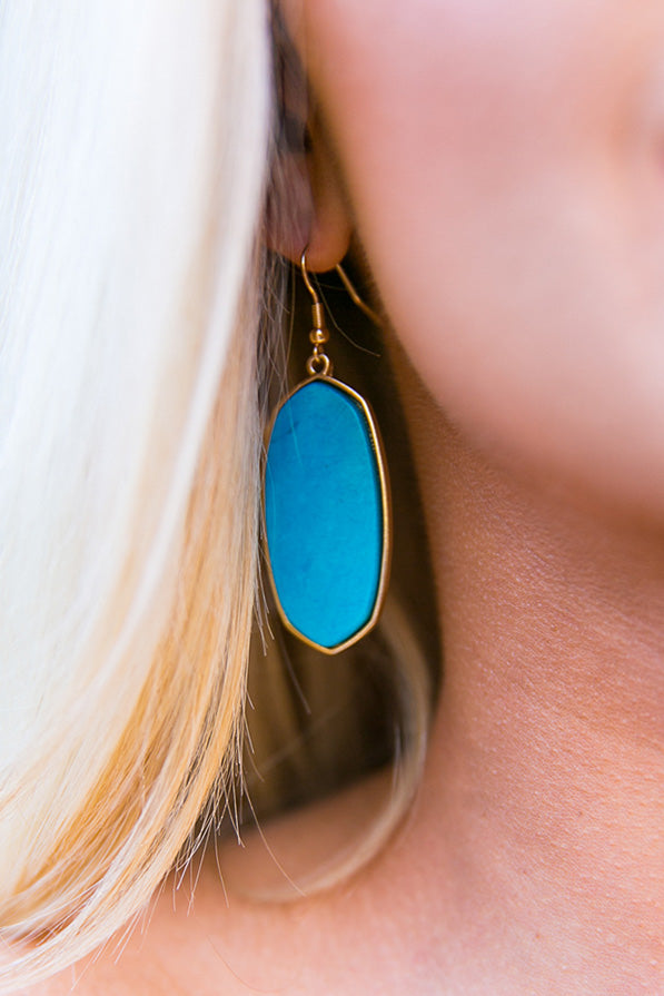 London Travels Earrings in Electric Blue
