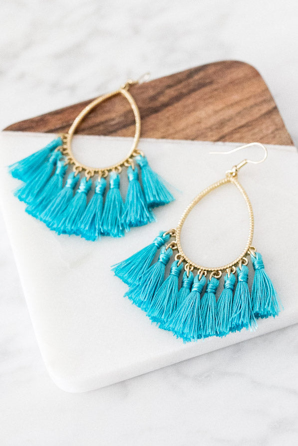Cozumel Calling Tassel Earrings
