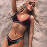 Boho Beauty Crochet Bikini Top in Black Image - 1