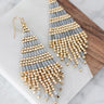 Prosecco Party Tassel Earring in Grey Image - 1