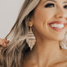 Prosecco Party Tassel Earrings in Champagne Image - 1