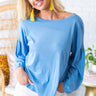 Weekend Trip Shift Top In Airy Blue Image - 1