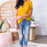 Pocket Full Of Pretty Shift Tee in Mustard Image - 1