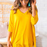 The Standout Shift Tee In Honey Image - 1