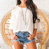 Sunny Days Ahead Shift Top in White Image - 1