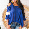 Sunny Days Ahead Shift Top in Sapphire Image - 1