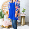 Coffee Date Floral Overlay in  Blue Image - 1