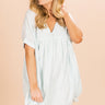Soho Livin' Tunic Dress in Aqua Image - 1