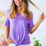 Brunching Babe Shift Top in Purple Image - 1