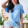 Brunching Babe Shift Top in Sky Blue Image - 1