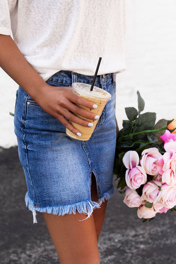 The Ava High Waist Mini Skirt