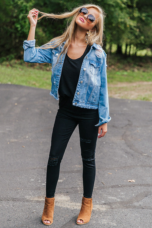 The Laguna Distressed Denim Jacket