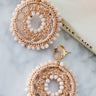 Pretty In Panama Earrings In Blooming Dahlia Image - 1