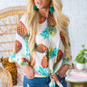 Pineapple Of My Eye Shift Top in Ivory Image - 1
