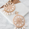 Make A Wish Earrings In Blooming Dahlia Image - 1